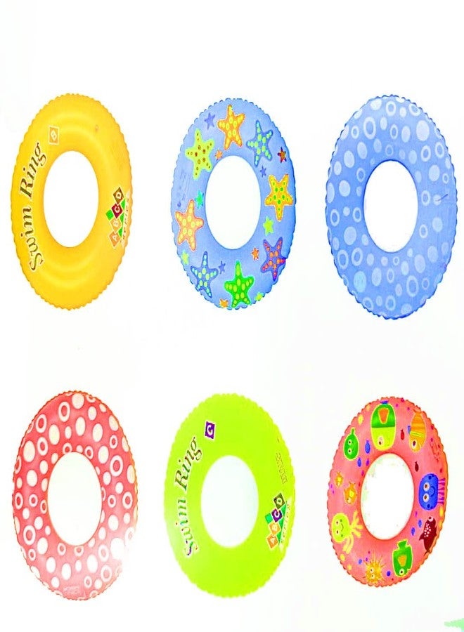 Stotram Swim Ring Swim Pool Party Tube for Kids Swim Leering Ring for Girls and Boys SwimTube Inflatable Swim Ring (60 CM) - Image 5